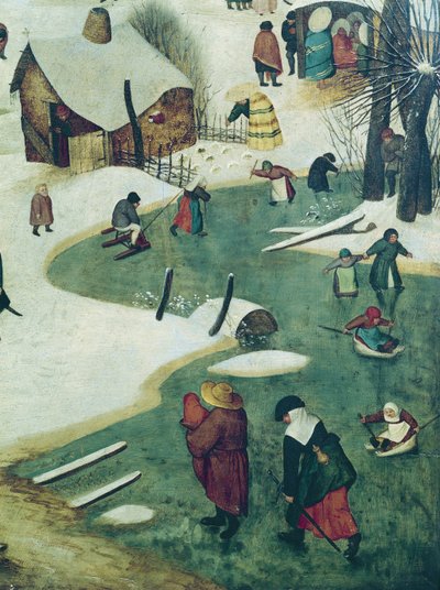 Children Playing on the Frozen River (detail) by Pieter Bruegel the Elder